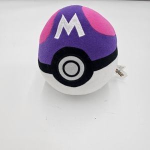 Pokemon Master Ball Poke 7" Round Plush Stuffed Toy Tomy 2016